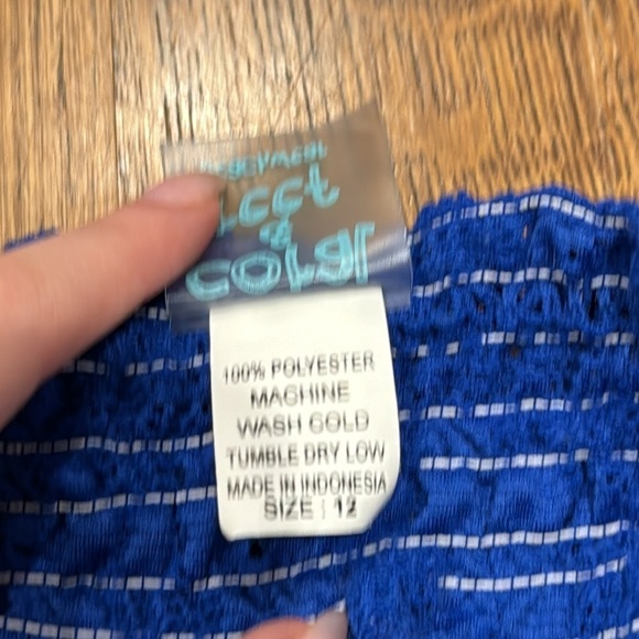 Coral&Reef Girls Romper Blue Size 12 - Picture 2 of 3